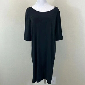 Clara Sun Woo black 3/4 sleeve mini dress size medium